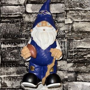 Forever Collectibles Blue and White Football Gnome Baltimore ravens 8” gnome!